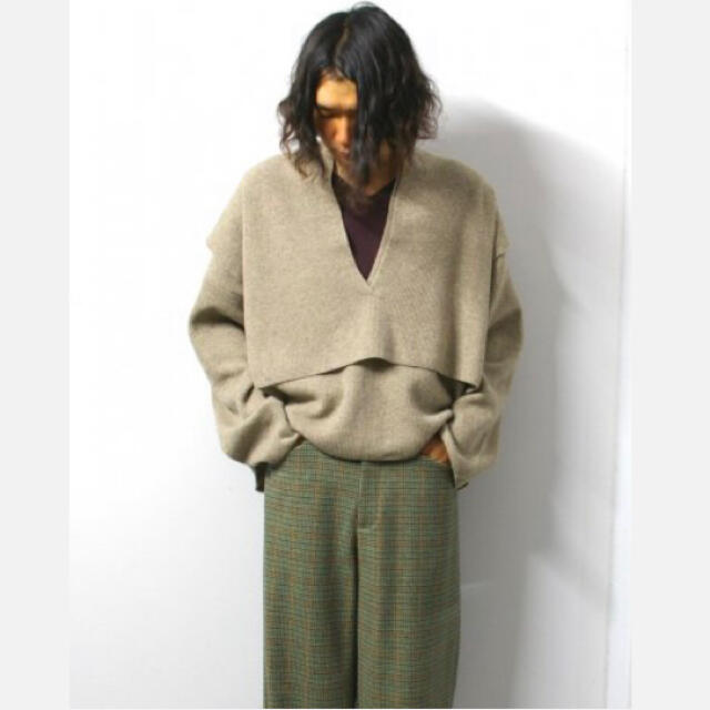 Lay Deep V Neck Knit LSメンズ