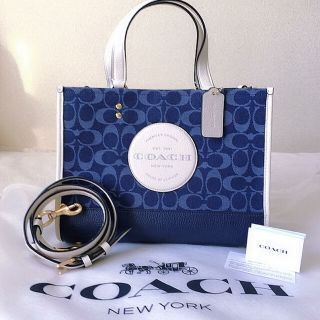 COACH ハンドバッグ 青