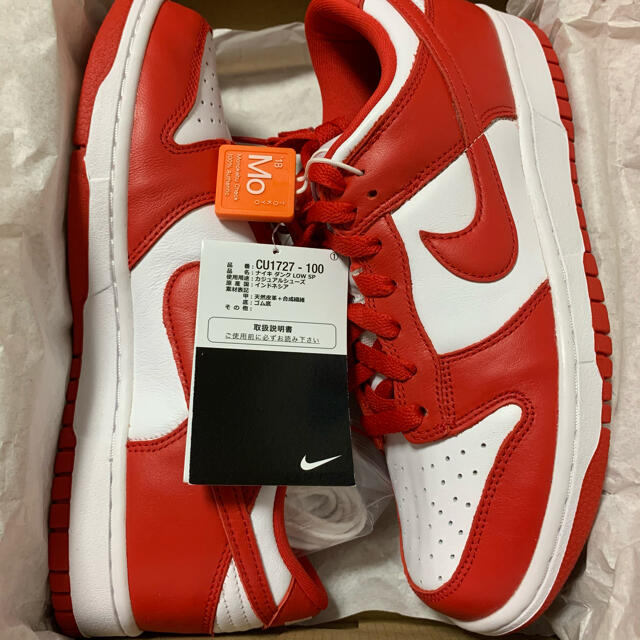 24cm NIKE DUNK LOW SP UNIVERSITY RED