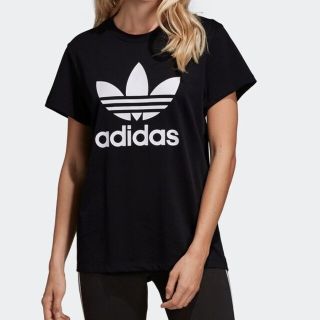 アディダス(adidas)のアディダス トレフォイル Tシャツ ブラック(Tシャツ(半袖/袖なし))