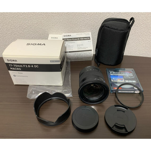 シグマ【美品】SIGMA 17-70mm F2.8-4 DC MACRO Canon