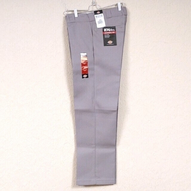 【USED】GENUINEDickiesタックワークパンツ カーキ34×32