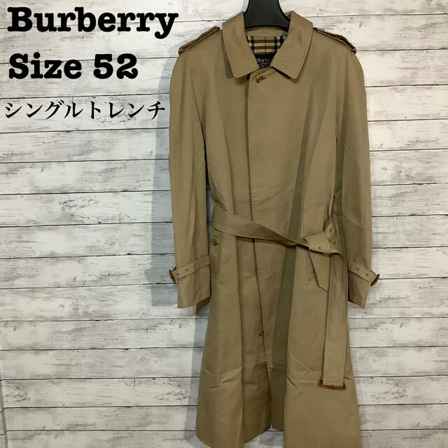 BURBERRY(バーバリー)の☆バーバリー　プローサム　シングルトレンチ　イギリス製　XL メンズのジャケット/アウター(トレンチコート)の商品写真