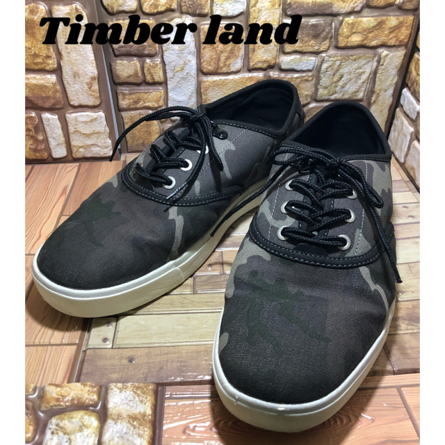 Timberland - Timber land 迷彩柄 デッキシューズ 28cm の通販 by