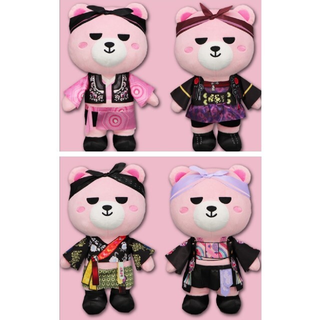 KRUNK×BLACKPINK　BIGぬいぐるみ　全4種セット　ブラックピンク