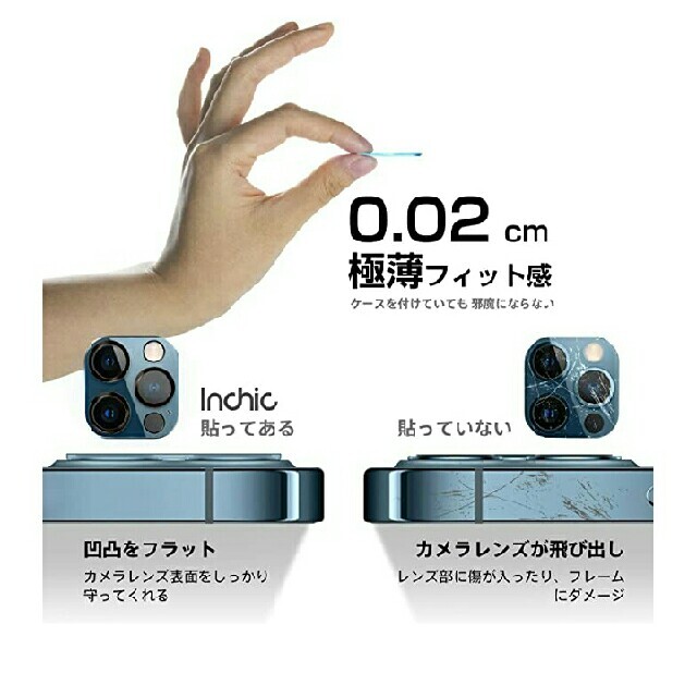 Iphone 12 Pro カメラフィルム 3枚セット 日本製素材 レンズの通販 By ミトン S Shop ラクマ