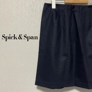 スピックアンドスパン(Spick & Span)の【美品】Spick&Span ウールアンゴラカシミヤブレンドタックミニスカート(ミニスカート)