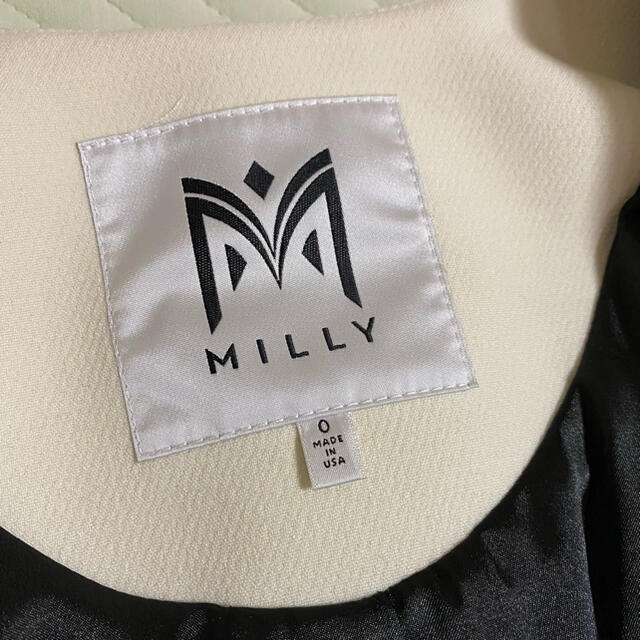 Milly - 美品❤️ミリー♡裾フェザーツイードコート 希少 0sizeの通販