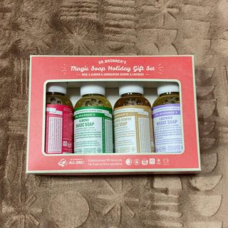 ドクターブロナー(Dr.Bronner)の【未開封】ドクターブロナー マジックソープ4点セット ギフト(ボディソープ/石鹸)