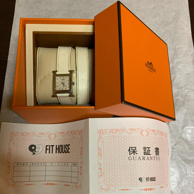 Hermes(エルメス)のHERMES エルメス　Hウォッチ　ドゥブルトゥール レディースのファッション小物(腕時計)の商品写真