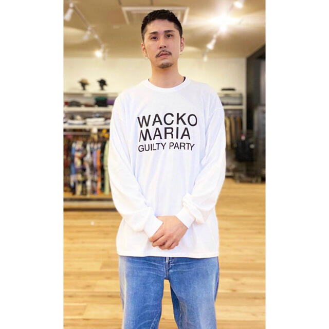 WACKO MARIA(ワコマリア)のLサイズ wackomaria ロンT 白 メンズのトップス(Tシャツ/カットソー(七分/長袖))の商品写真