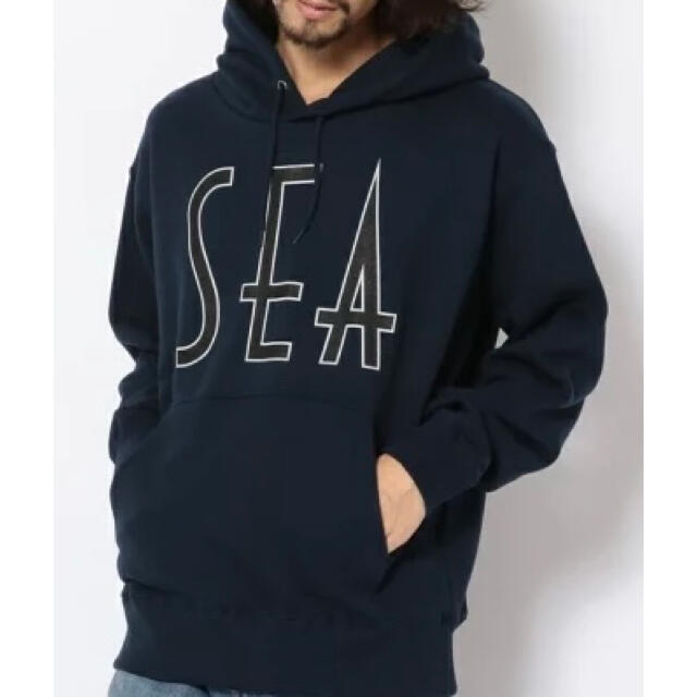 WIND AND SEA ウィンダンシー SEA wavy パーカー L