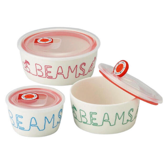 BEAMS(ビームス)の【新品未使用】BEAMS 陶器 レンジパック セット インテリア/住まい/日用品のキッチン/食器(容器)の商品写真