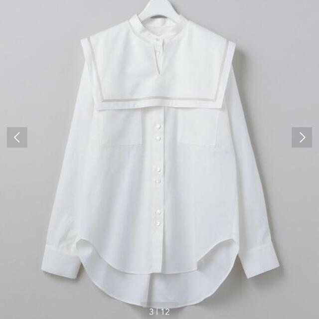 ＜値下げ6(ROKU)＞COTTON SAILOR COLLAR BLOUSE/