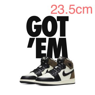 ナイキ(NIKE)の【23.5cm】 NIKE AJ1 HIGH OG GS ダークモカ(スニーカー)