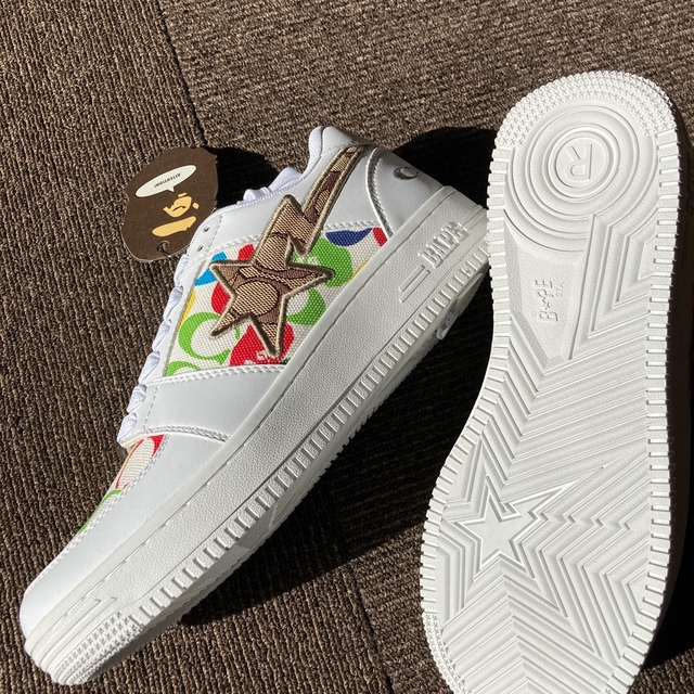 A BATHING APE(アベイシングエイプ)のBAPE×COACH BAPESTA  白 スニーカー メンズの靴/シューズ(スニーカー)の商品写真