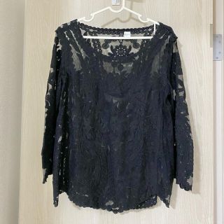 エイチアンドエム(H&M)のH&M シースルーカットソー(カットソー(長袖/七分))