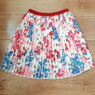 ザラキッズ(ZARA KIDS)のZARA　プリーツ　花柄　スカート　128(スカート)