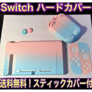 (F24)Switchハードカバー　 ピンクブルー　スティックカバー付き(その他)