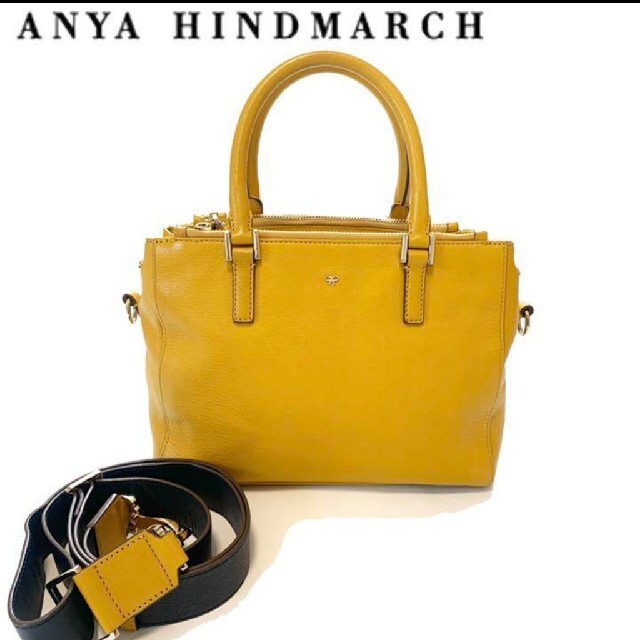 Anya Hindmarch アニヤハインドマーチ　2way イエロー　バッグ