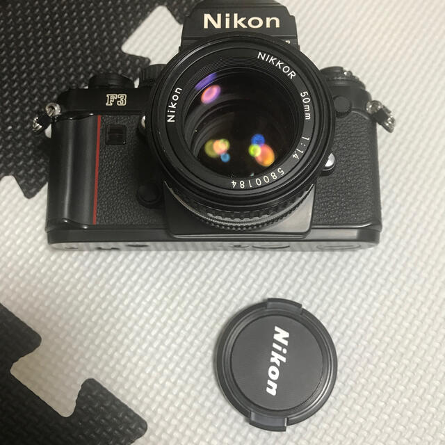 Nikon(ニコン)のNikon F3 フィルムカメラ　50mm 1.4レンズ スマホ/家電/カメラのカメラ(フィルムカメラ)の商品写真