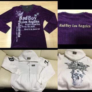 バッドボーイ(BADBOY)のメンズ バッドボーイ カットソー スカルパーカー L セット(Tシャツ/カットソー(七分/長袖))