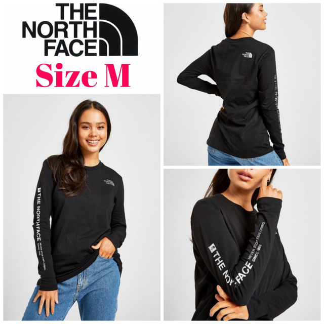 THE NORTH FACE(ザノースフェイス)の欧州限定◆THE NORTH FACE シルバーロゴロンT 日本L相当 レディースのトップス(Tシャツ(長袖/七分))の商品写真