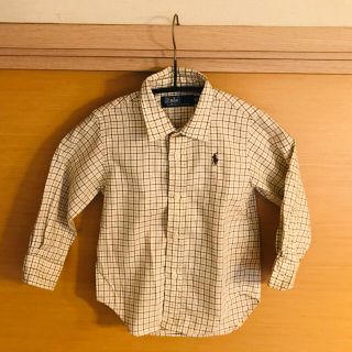 ラルフローレン(Ralph Lauren)のラルフローレン90cmシャツ茶系チェック(ブラウス)