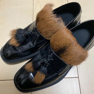 プラダ(PRADA)の牛革　ローファー　タヌキファー　(ドレス/ビジネス)