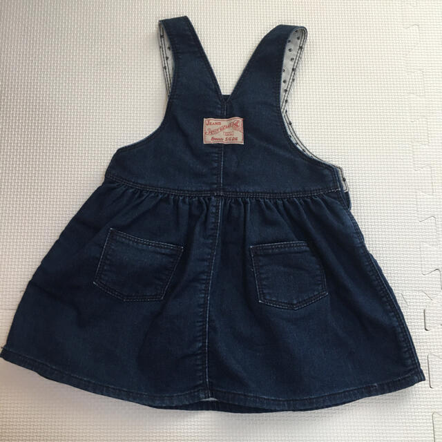 PETIT BATEAU(プチバトー)のプチバトー　ジャンパースカート　サロペット　18m81cm キッズ/ベビー/マタニティのベビー服(~85cm)(ワンピース)の商品写真