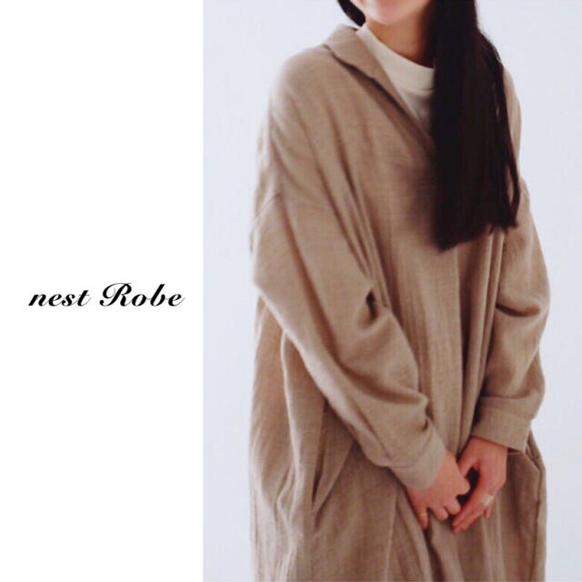 nest Robe(ネストローブ)のnest robe（ネストローブ）| ウールビエラスキッパーワンピース レディースのワンピース(ロングワンピース/マキシワンピース)の商品写真
