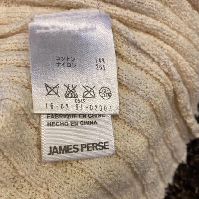 JAMES PERSE(ジェームスパース)の週末お値下げ☆ JAMES PERSE コットンニット 0 美品☆ レディースのトップス(ニット/セーター)の商品写真