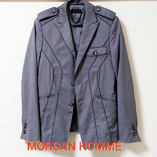 MORGAN HOMME(モルガンオム)のMORGAN HOMME◇グレージャケット メンズのジャケット/アウター(テーラードジャケット)の商品写真