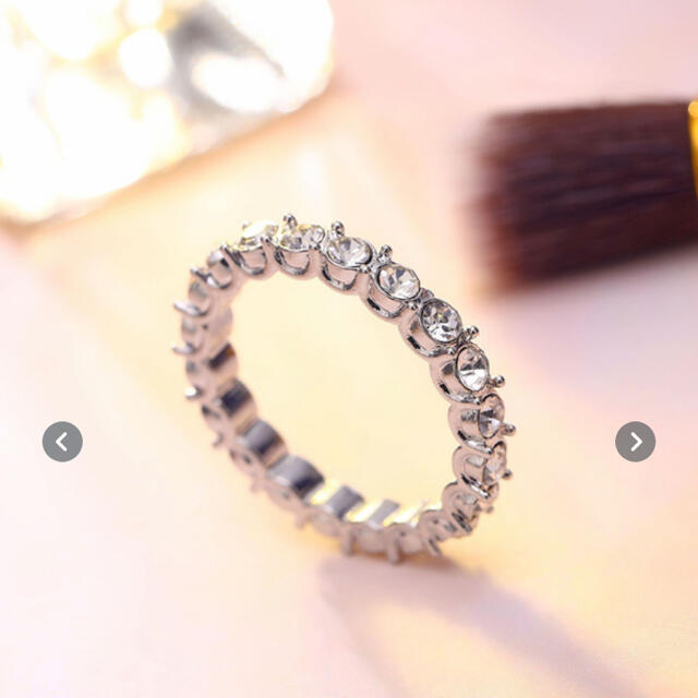 贅沢なスターリングシルバー　女性用 レディースのアクセサリー(リング(指輪))の商品写真