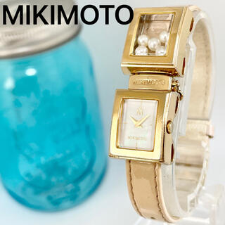 ミキモト(MIKIMOTO)の266 ミキモト腕時計　パール入り　新品電池　箱付き　レディース腕時計(腕時計)