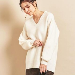 ビューティアンドユースユナイテッドアローズ(BEAUTY&YOUTH UNITED ARROWS)の専用らん様　美品  12GVネックビッグニットプルオーバー(ニット/セーター)