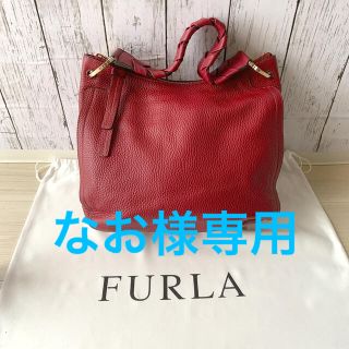 フルラ(Furla)の【定価52,000円】FURLA フルラ レディース ハンドバッグ 赤 ★美品★(ハンドバッグ)