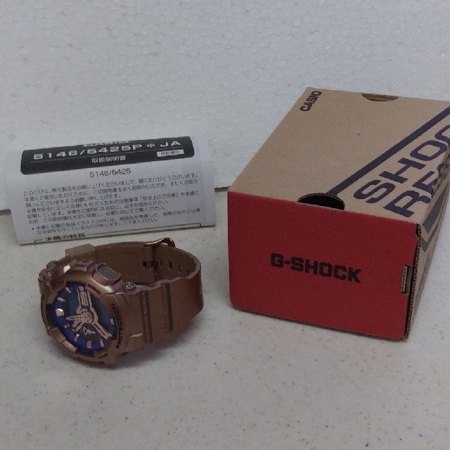 G-SHOCK(ジーショック)のG-shock  GMA-S110GD  ブルー×ゴールド メンズの時計(腕時計(デジタル))の商品写真