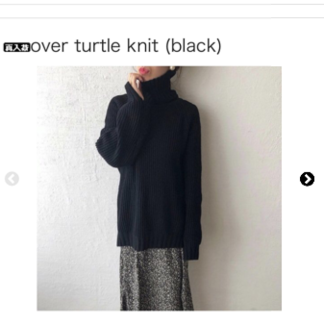 HOWDY.  over turtle knit タートルニット