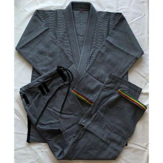 ☆BJJ柔術 　新品柔術衣　柔術着　ダークグレーA1L(格闘技/プロレス)