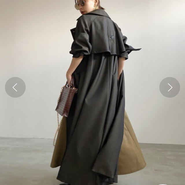 Ameri VINTAGE - Ameri Minimal Flare Long Trench Coatの通販 by