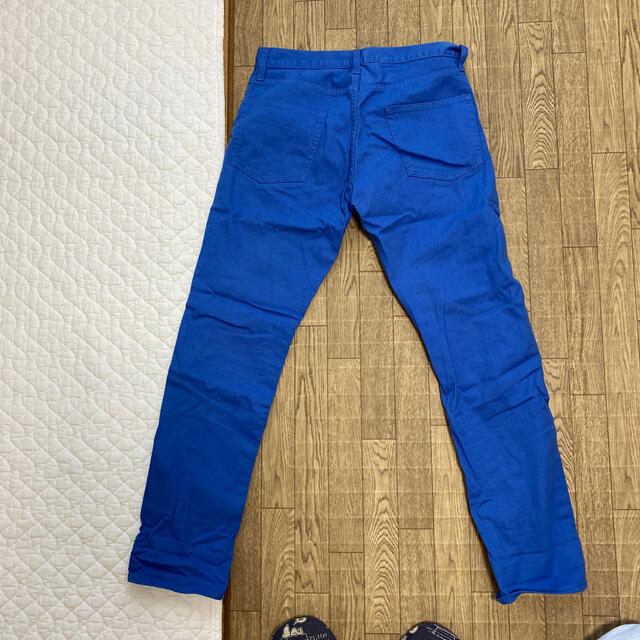 青パンツ　M メンズのパンツ(その他)の商品写真