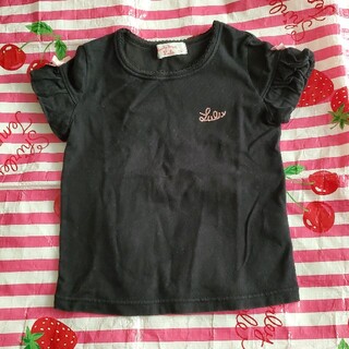 シャーリーテンプル(Shirley Temple)のシャーリーテンプル　リボン付き半袖カットソー　110(Tシャツ/カットソー)