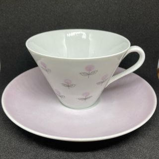 アラビア(ARABIA)のアラビア　Monica モニカコーヒーカップ＆ソーサー　ピンク(食器)