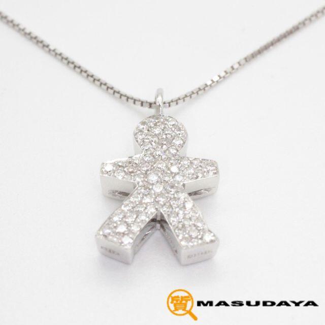 BIBIGIダイヤモンドドールプチネックレスK18WG/D0.26ct【美品】 レディースのアクセサリー(ネックレス)の商品写真