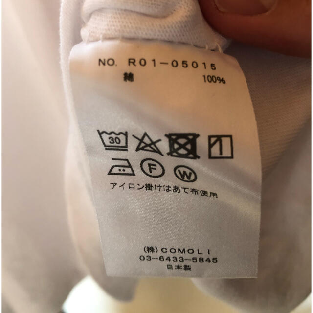 COMOLI(コモリ)のcomoli コモリ  20SS 空紡天竺Tシャツ　ホワイト　3 メンズのトップス(Tシャツ/カットソー(半袖/袖なし))の商品写真