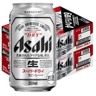 アサヒ(アサヒ)のアサヒ スーパードライ 350ml 24本×2ケース 48本 (ビール)