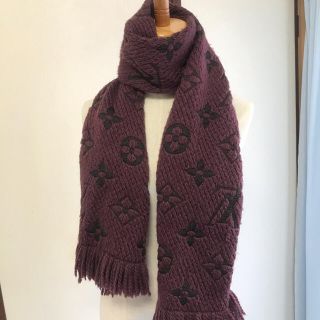 ヴィトン(LOUIS VUITTON) マフラー/ショール(レディース)(パープル ...