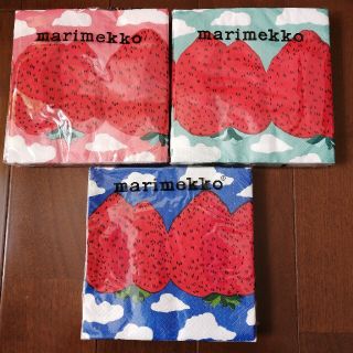 マリメッコ(marimekko)のマリメッコ　マンシッカヴォレット　ペーパーナプキン(テーブル用品)