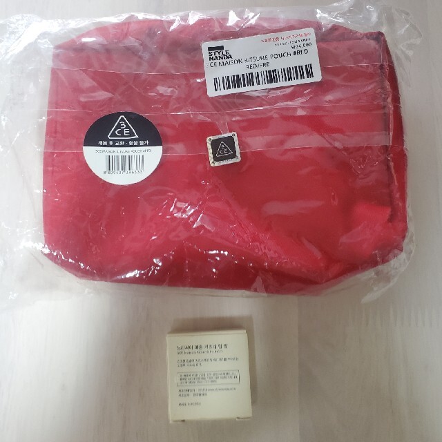 MAISON KITSUNE'(メゾンキツネ)のMAISON KITSUNE ×3CE コラボポーチ　リップバームセット レディースのファッション小物(ポーチ)の商品写真